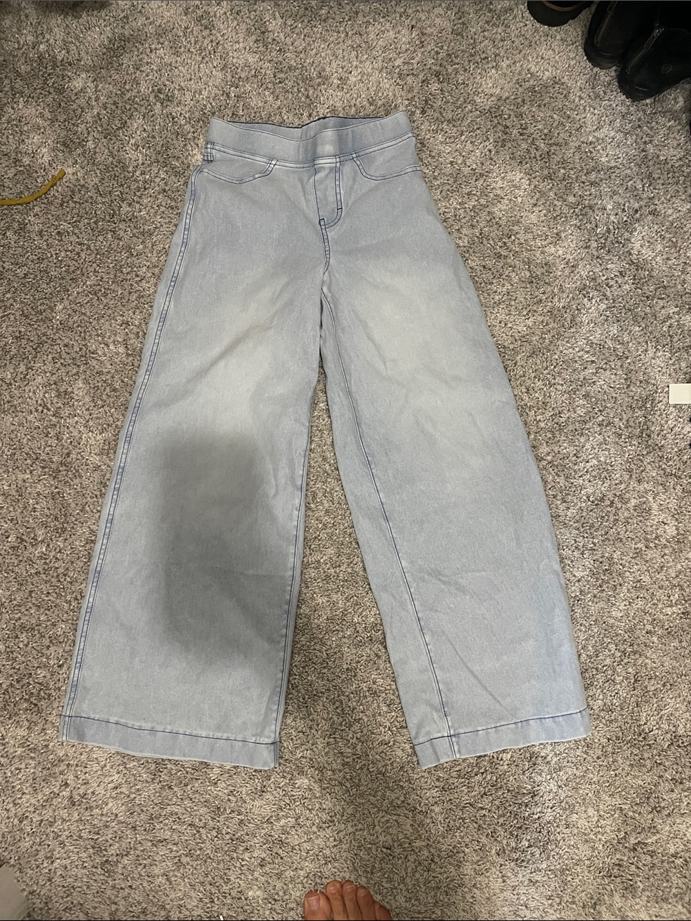 H&M Light Blue Wide Leg Kids Jeans